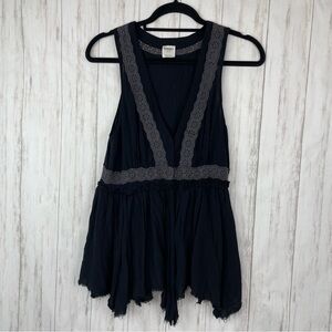 Free People black and gray babydoll XS